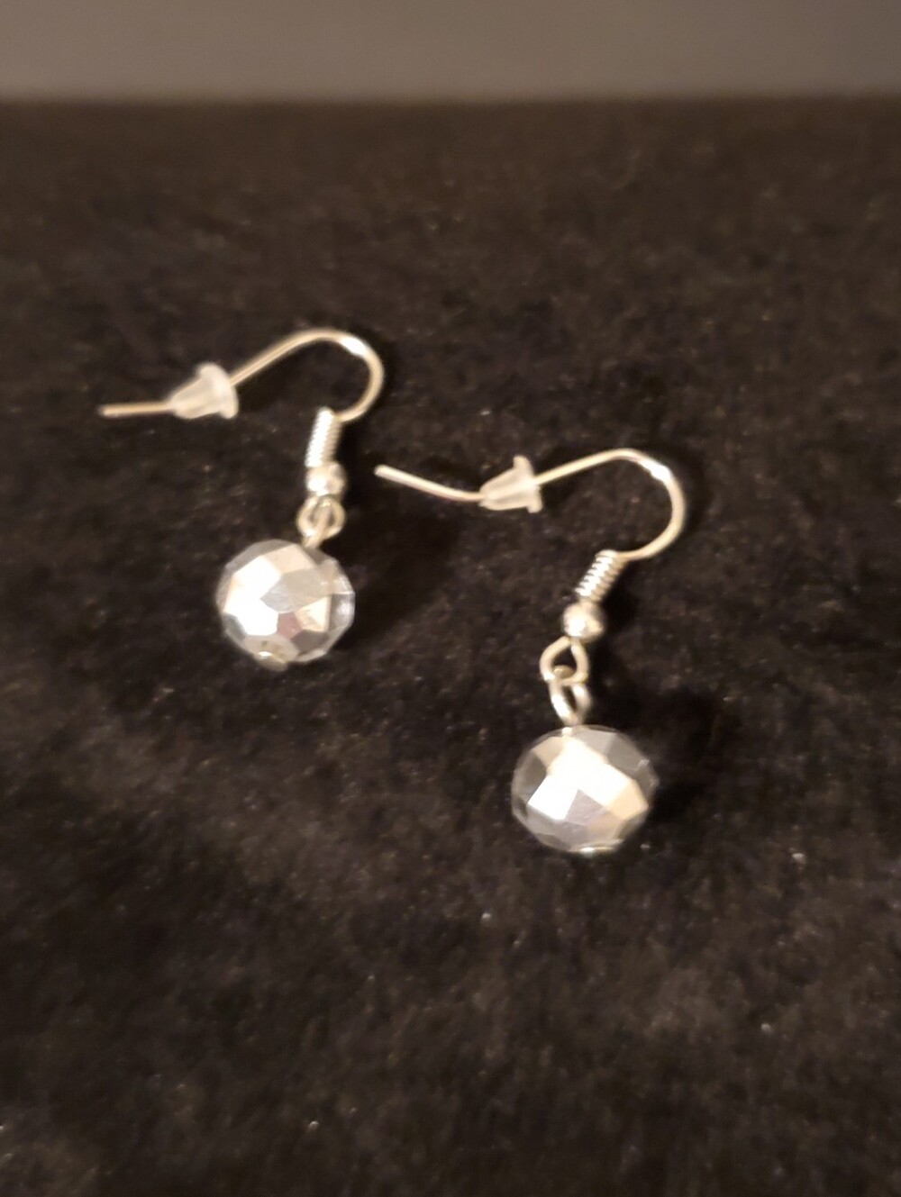 New Dangle Earrings Featuring Dented Balls (In An Awful Pic)